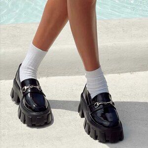 Princess Polly black loafers